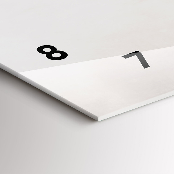 Horizontální hodiny na skle Slon