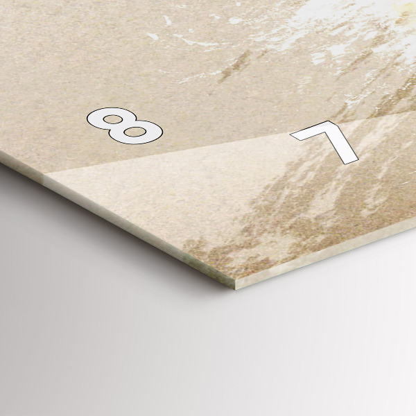 Horizontální skleněné hodiny na stěnu Abstraktní portrét ženy