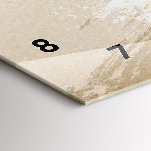 Horizontální skleněné hodiny na stěnu Abstraktní portrét ženy