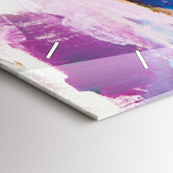 Horizontální skleněné hodiny na stěnu Příprava baletky