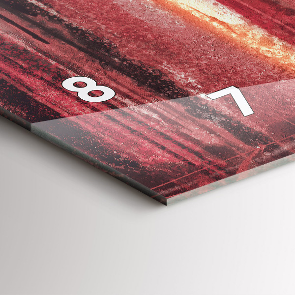 Horizontální skleněné hodiny na stěnu Mladý zamilovaný pár