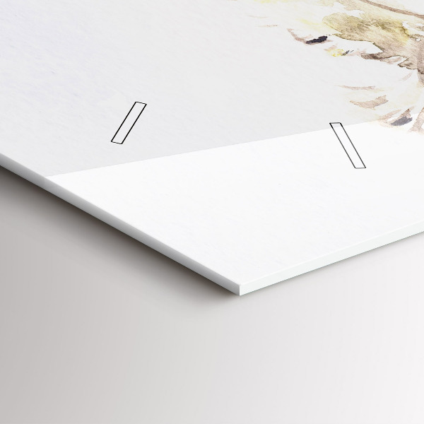 Horizontální skleněné hodiny na stěnu Letící ptáci