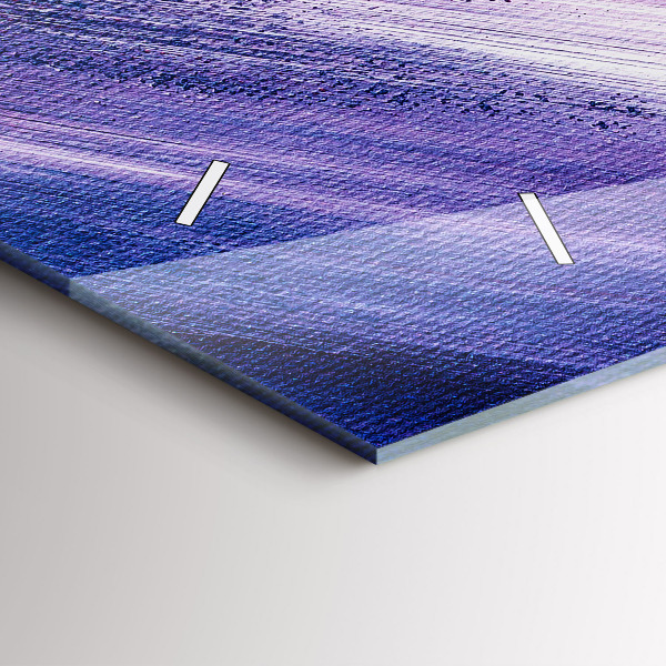 Horizontální skleněné hodiny na stěnu Textura akrylové barvy