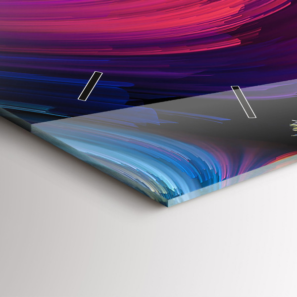 Horizontální skleněné hodiny na stěnu Abstraktní výprodej