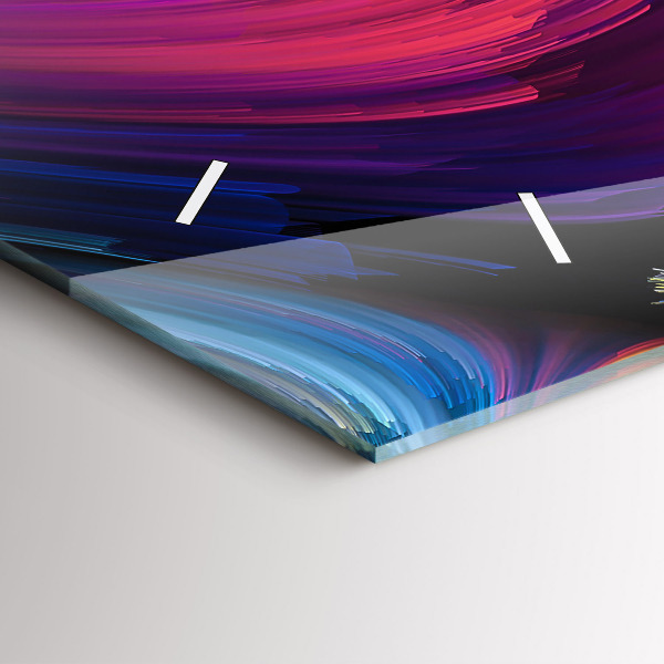 Horizontální skleněné hodiny na stěnu Abstraktní výprodej