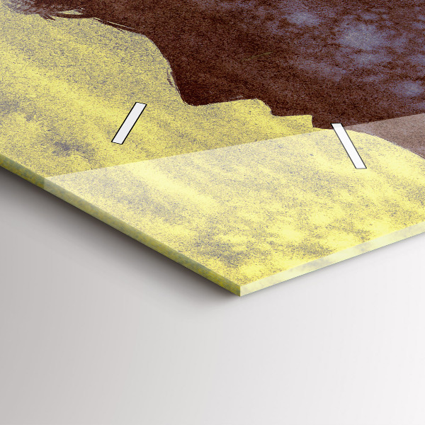 Horizontální skleněné hodiny na stěnu Žena v lese