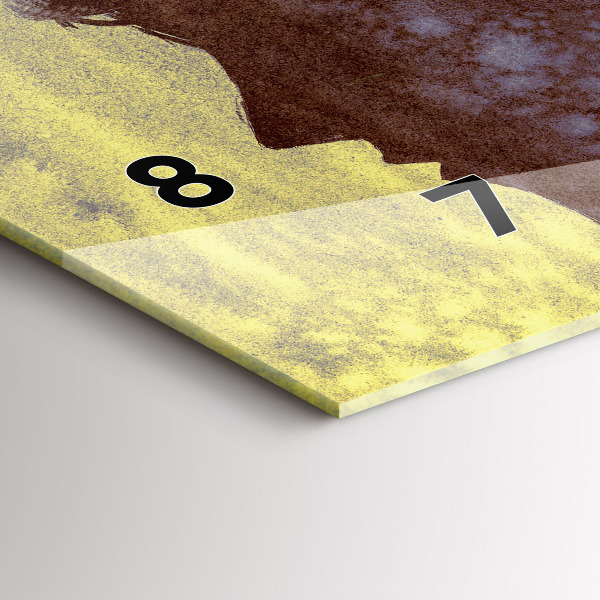 Horizontální skleněné hodiny na stěnu Žena v lese