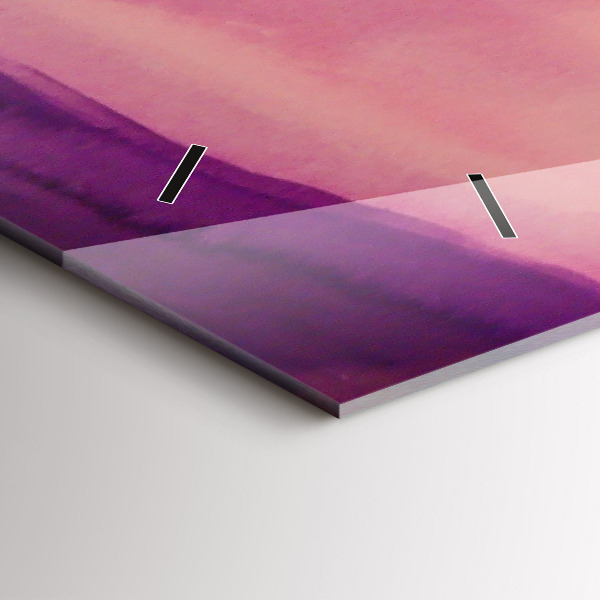 Horizontální skleněné hodiny na stěnu Malování žen