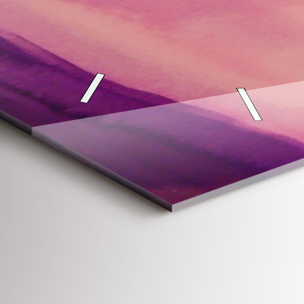 Horizontální skleněné hodiny na stěnu Malování žen