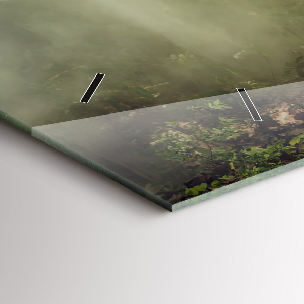 Horizontální skleněné hodiny na stěnu Děti vedoucí slona