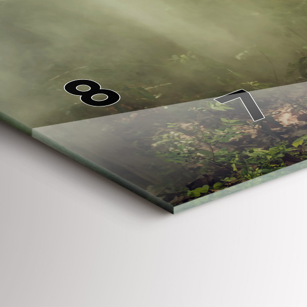 Horizontální skleněné hodiny na stěnu Děti vedoucí slona