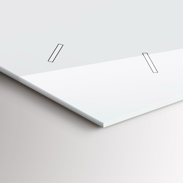 Horizontální skleněné hodiny na stěnu Proutěný koš s hračkami