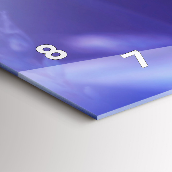 Horizontální skleněné hodiny na stěnu Motýl na trávě