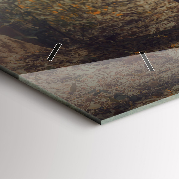 Horizontální skleněné hodiny na stěnu Mnich vedoucí slony