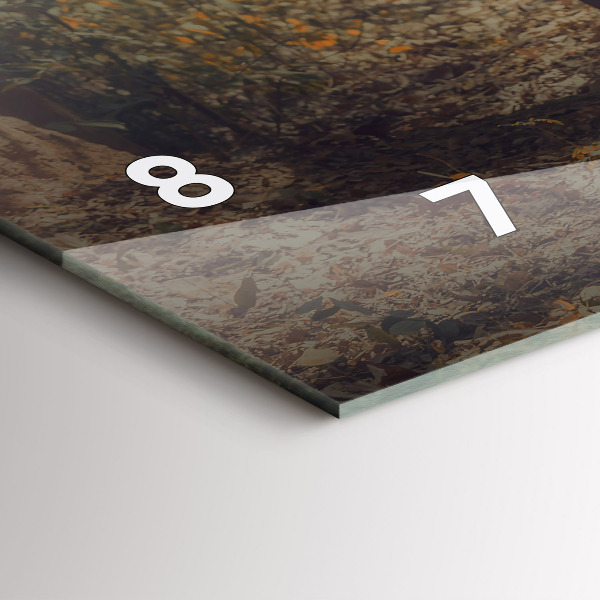 Horizontální skleněné hodiny na stěnu Mnich vedoucí slony