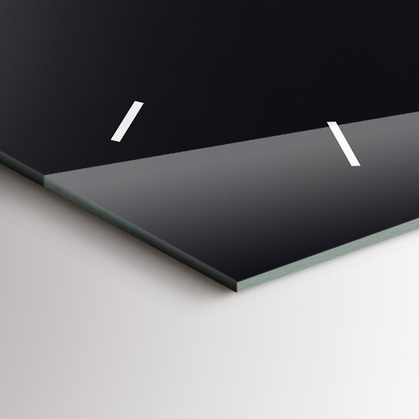 Horizontální skleněné hodiny na stěnu Futuristická vlna