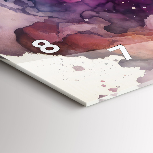 Horizontální skleněné hodiny na stěnu Životní styl meditace