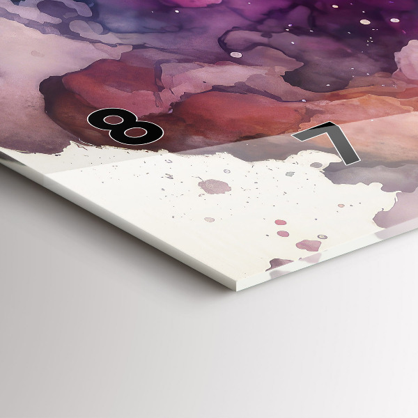 Horizontální skleněné hodiny na stěnu Životní styl meditace