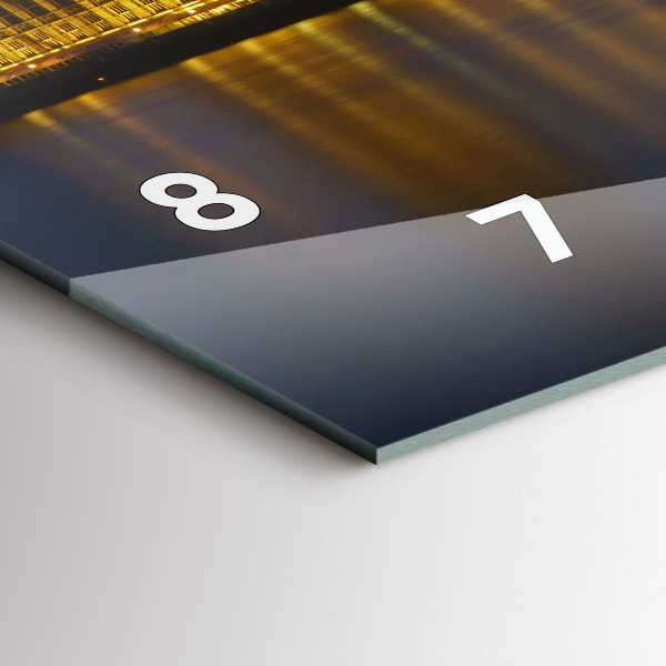 Horizontální skleněné hodiny na stěnu Winchesterský palác v Londýně