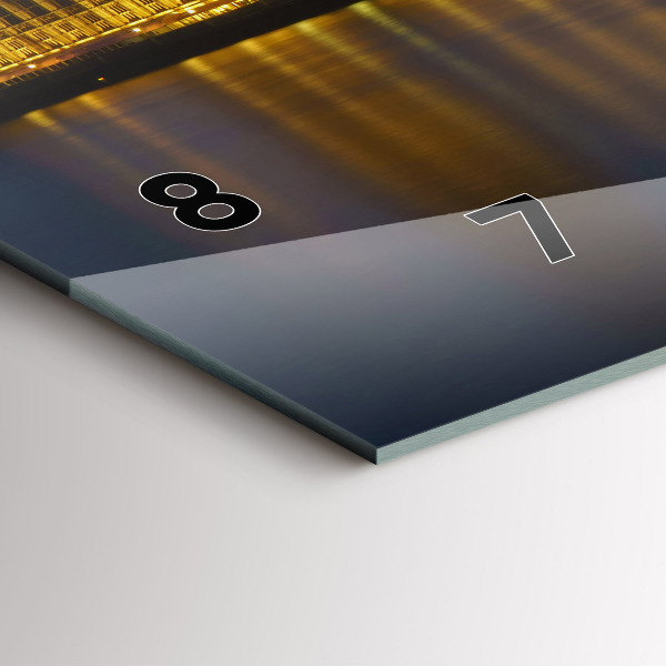 Horizontální skleněné hodiny na stěnu Winchesterský palác v Londýně