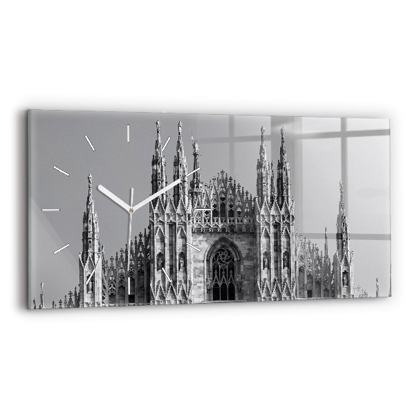 Horizontální skleněné hodiny na stěnu Katedrála Duomo Di Milano