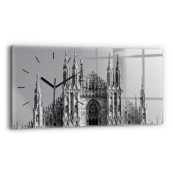 Horizontální skleněné hodiny na stěnu Katedrála Duomo Di Milano