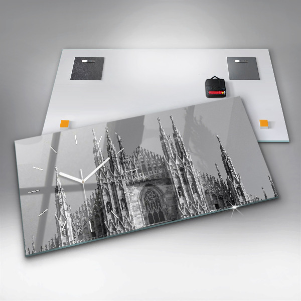 Horizontální skleněné hodiny na stěnu Katedrála Duomo Di Milano