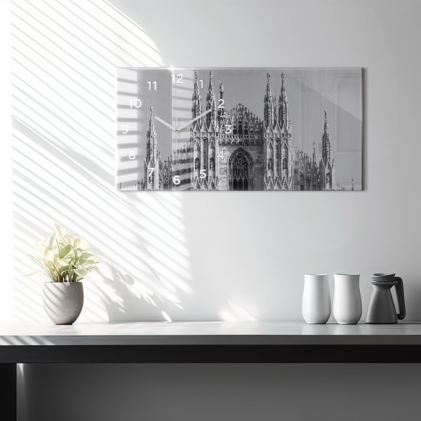 Horizontální skleněné hodiny na stěnu Katedrála Duomo Di Milano