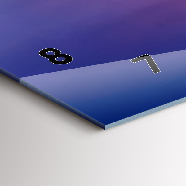 Horizontální skleněné hodiny na stěnu Titulky vzpomínek