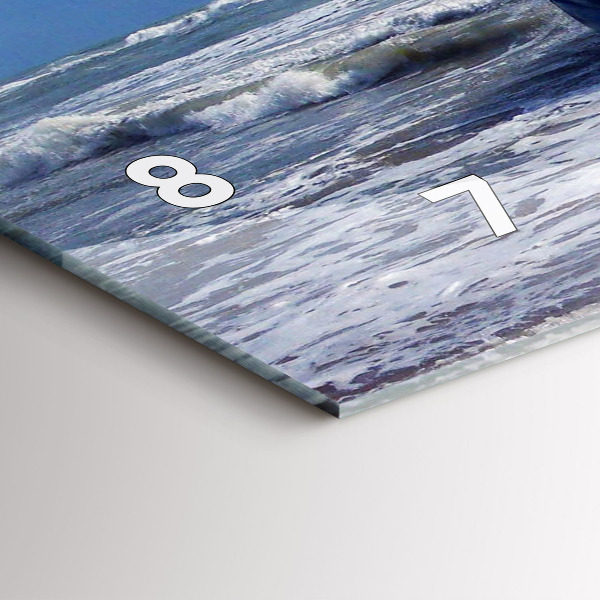 Horizontální skleněné hodiny na stěnu Potopené vodní plavidlo