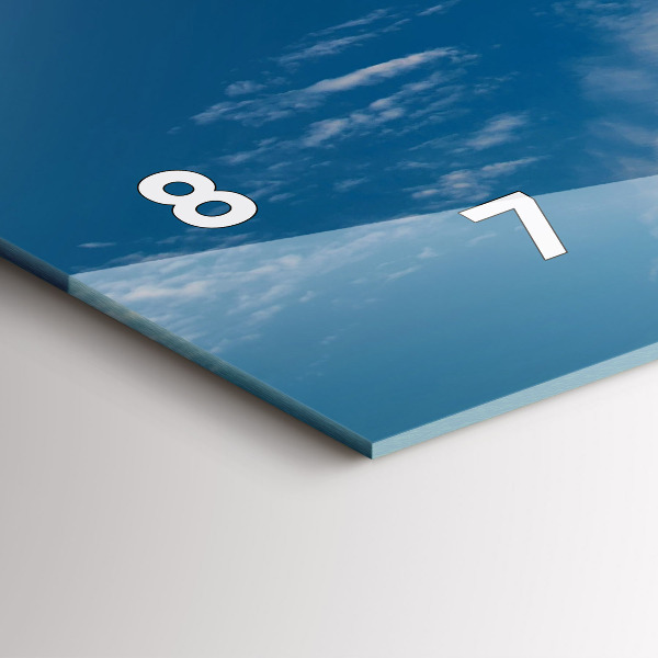 Horizontální skleněné hodiny na stěnu Socha Svobody New York