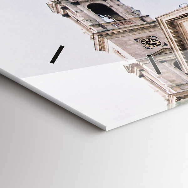 Horizontální skleněné hodiny na stěnu Bazilika svatého Štěpána