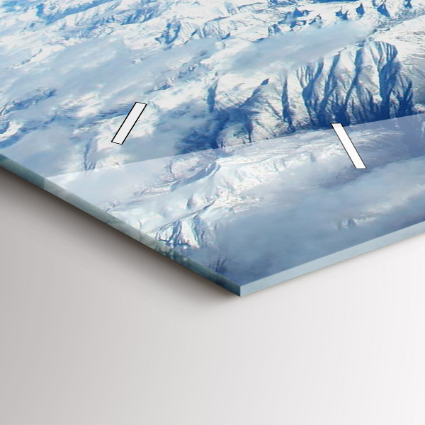 Horizontální skleněné hodiny na stěnu Rybářská loď v přístavu