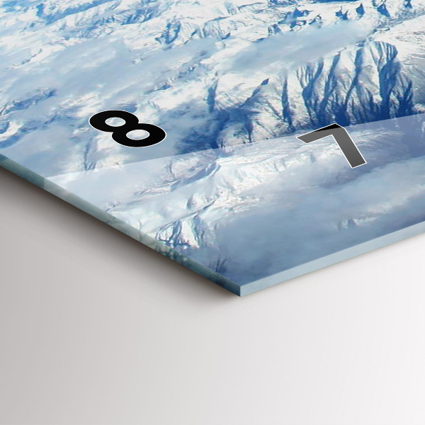 Horizontální skleněné hodiny na stěnu Rybářská loď v přístavu