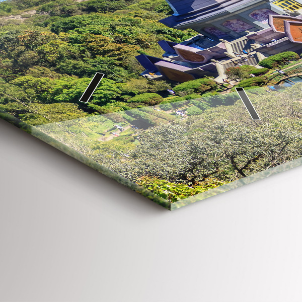 Horizontální hodiny na skle Národní park Chiang mai