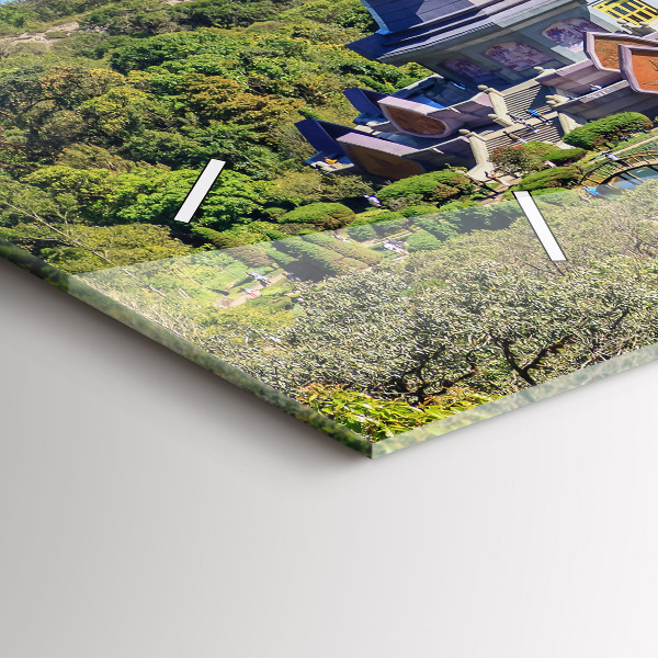 Horizontální hodiny na skle Národní park Chiang mai