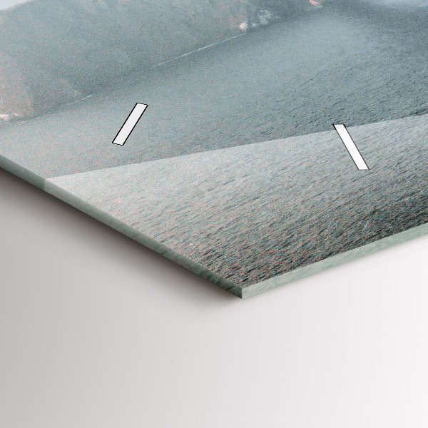 Horizontální hodiny na skle Most Golden Gate