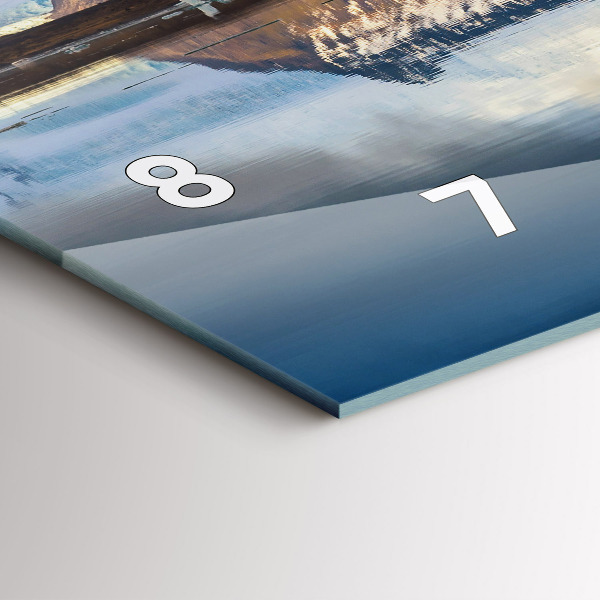 Horizontální hodiny na skle Jezero Jokulsarlon Island