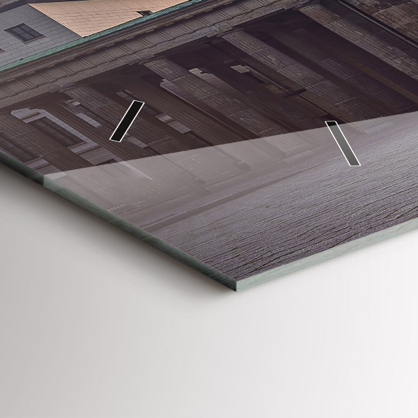 Horizontální hodiny na skle Braniborská brána