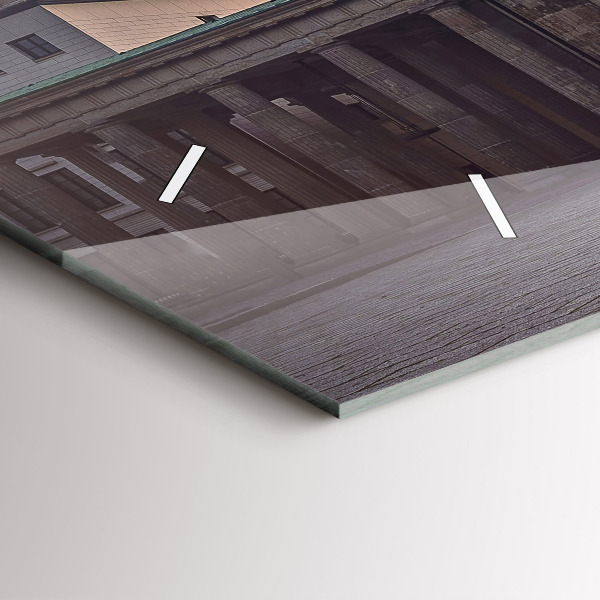 Horizontální hodiny na skle Braniborská brána