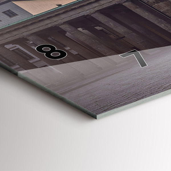 Horizontální hodiny na skle Braniborská brána