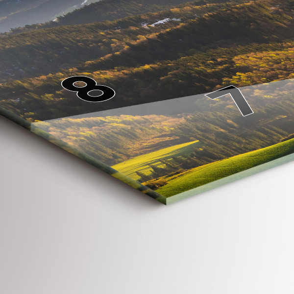 Horizontální hodiny na skle Pieniny - Vysoký štít