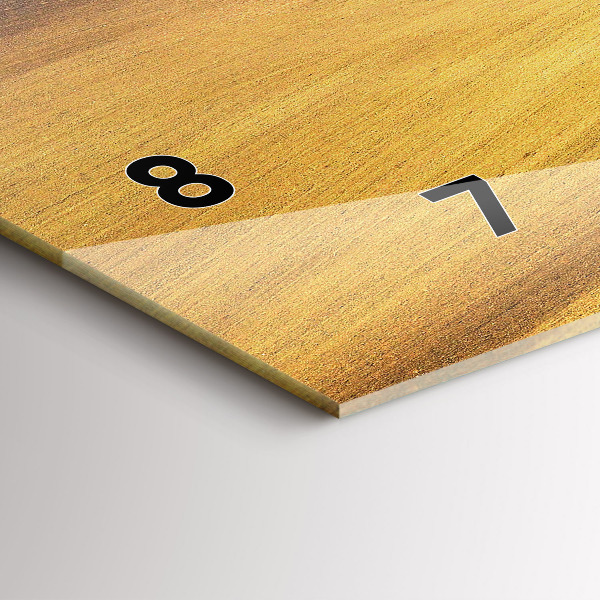 Horizontální hodiny na skle Morava Venkovská krajina