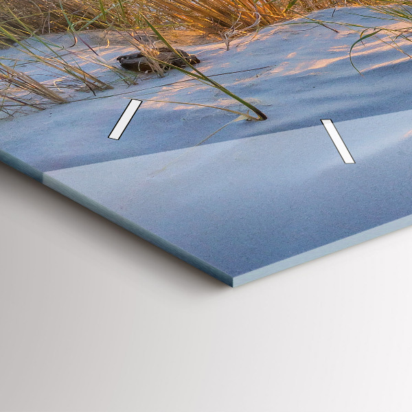 Horizontální hodiny na skle Západ slunce nad mořem