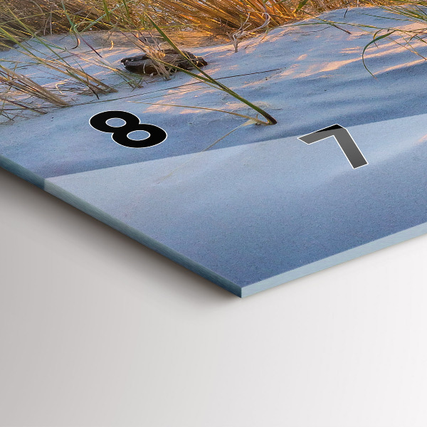 Horizontální hodiny na skle Západ slunce nad mořem