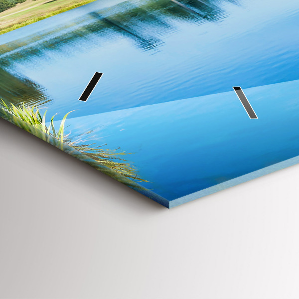 Horizontální hodiny na skle Hrad Leeds