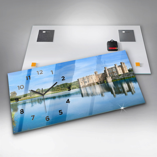 Horizontální hodiny na skle Hrad Leeds