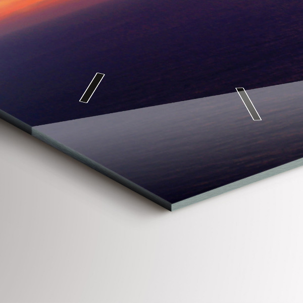 Horizontální skleněné hodiny na stěnu Kamenná hlava