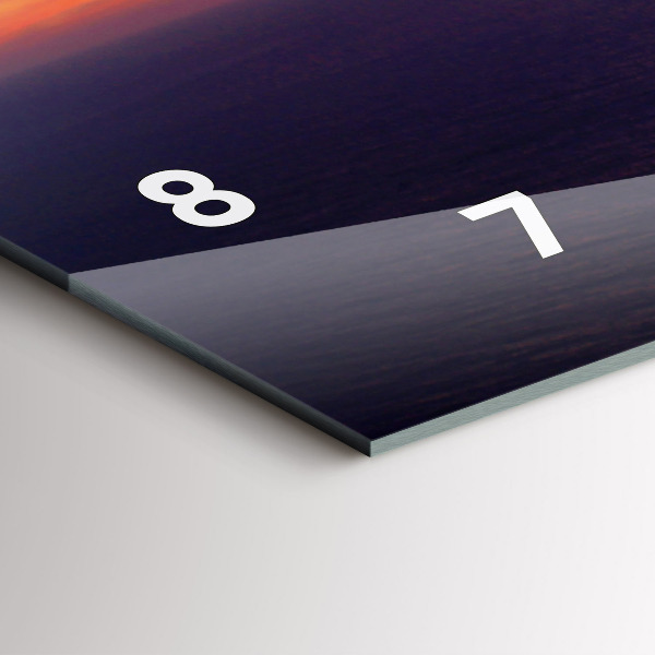 Horizontální skleněné hodiny na stěnu Kamenná hlava