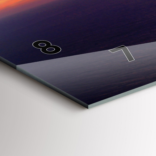 Horizontální skleněné hodiny na stěnu Kamenná hlava